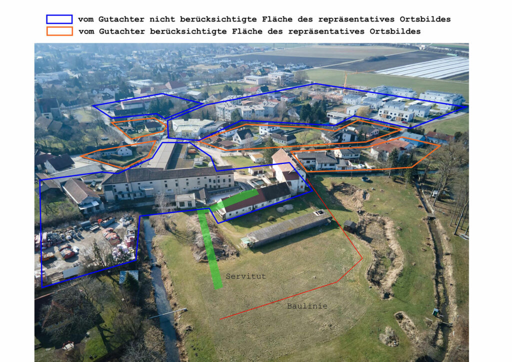 Berücksichtigte und nicht berücksichtige Flächen im Gutachten